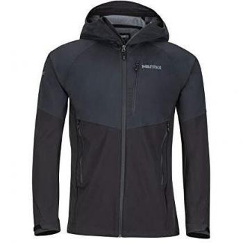 Marmot Rom Jacket Chaqueta Softshell, Chaqueta Outdoor, Anorak, Repelente Al Agua, Transpirable, Hombre, Black, S