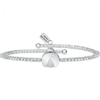 Pulsera Family de latón blanca