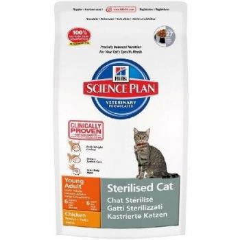 Hill's Feline Young Adult Sterilised Cat Chicken Comida para Gatos - 300 gr