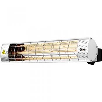 Calefactor de Infrarrojos para Terrazas 2000W Plata