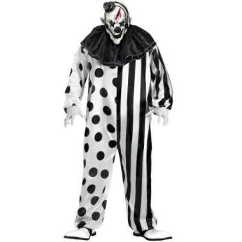 Fun World 131534FW-STD Mens Killer Clown Costume Tama-o est-ndar