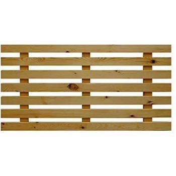 Decowood - Cabecero Cama BRUMA, Madera de Pino Flandes, Color Olivo - Fabricado a Mano en España - Medidas 200 x 73 cm
