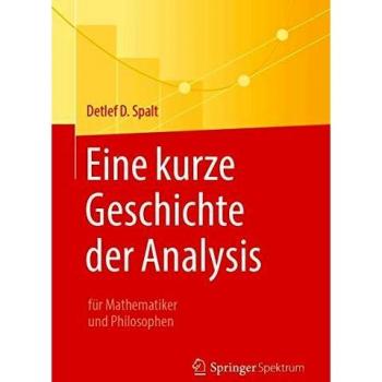 Eine kurze Geschichte der Analysis: für Mathematiker und Philosophen