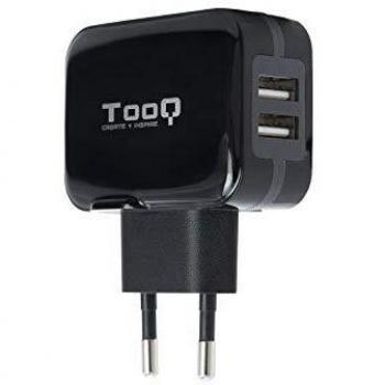 Cargador de Pared TooQ TQWC1S02 USB 2 Negro