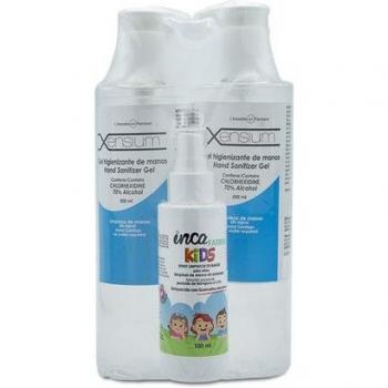 Pack 2 Gel Higienizante de Manos Xensium 500ml + Spray Higienizante para Niños 100ml