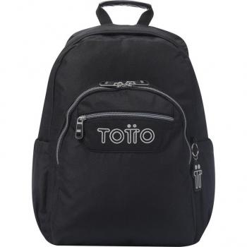 Mochila Escolar Totto Acuareles - Negro con Diseño Adaptable a Carro