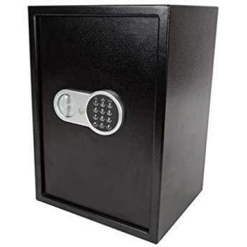 Caja Fuerte Electrónica Perel BG90020 43 L Acero Negro