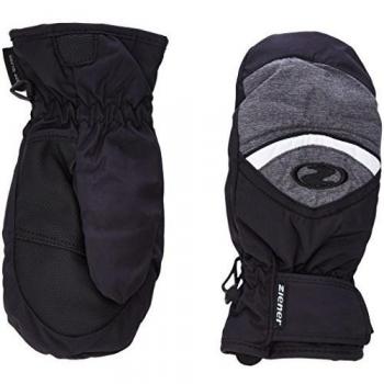Ziener Joven Guantes Lisbo GTX R Mitten Guantes Junior, invierno, niño, color Gris - Black/Dark Melange, tamaño 3