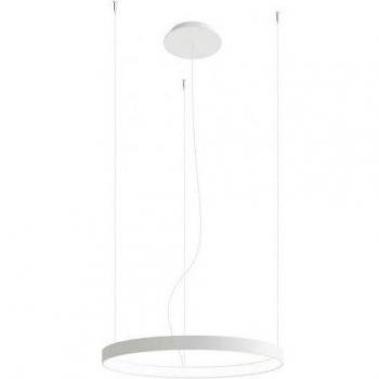 Plafón LED integrado Rio 55 acero blanco Ø55 cm