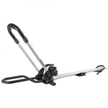 Portabicicletas de Techo Menabo Chrono para 1 Bicicleta, Compatible con Bicicletas de Carretera y MTB, Capacidad 25kg, Antifurto, Aluminio