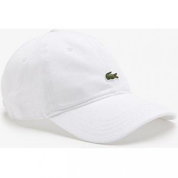 Gorra Lacoste Unisex Sarga RK0491-00 Blanco Estilo Deportivo