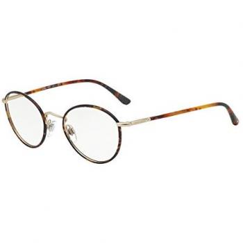 Giorgio Armani - FRAMES OF LIFE AR 5024J, Redondo, acero, hombre, MATTE PALE GOLD HAVANA