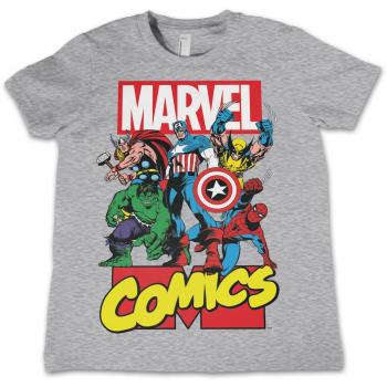 Mercancía Con Licencia Oficial Marvel Comics Heroes La Camiseta Del Niño Unisexo - H.Gris 9/10 Años