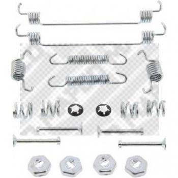 MAPCO Repair Kit de accesorios para zapatas de freno 9172, compatible con CITROËN Xsara, ZX; PEUGEOT 306; RENAULT Express, Super 5, Clio, R21, T