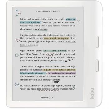 Kobo Libra Colour 7 E Ink Kaleido 3, 32 GB, Blanco