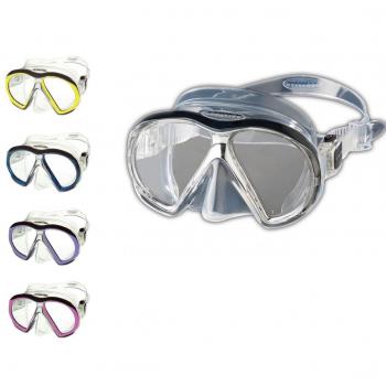 Atomiczsubframe black de black mascara de buceo rojonegro