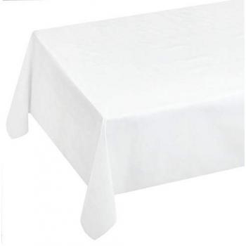 Mantel Antimanchas Moderna 140x300 cm Tela Cerata Felpata Blanca Neutra