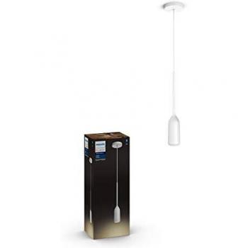 Lámpara Colgante Philips Hue Devote White Ambiance Bluetooth 1x E27 LED 8,5W 806lm 2200-6500K IP20 Blanca