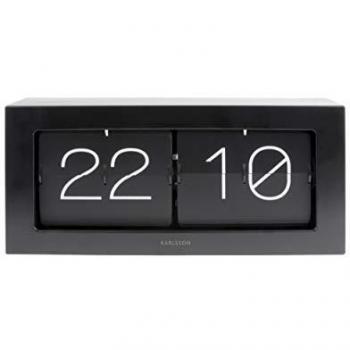 Reloj de pared y sobremesa Karlsson Boxed Flip XL - Diseño moderno, formato digital, pantalla LED, función de alarma, tamaño XL, disponible en varios colores