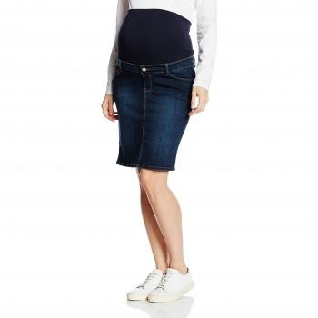 Esprit Maternity Skirt Denim OTB Mid M84220 Falda Deportiva premamá, Azul