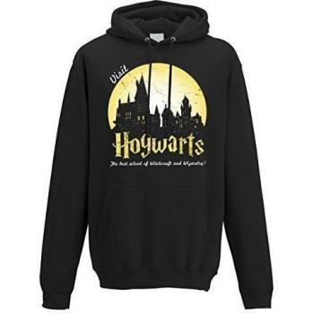 sudadera con capucha Visit Wizards School black size XL