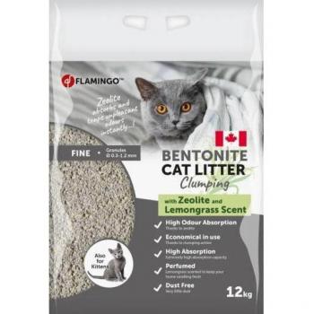 Flamingo Arena Higiénica Bentonita y Zeolita con Citronella para Gatos y Gatitos