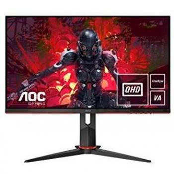 AOC Q27G2U/BK - Monitor de 27 QHD, Resolución 2560 X 1440, 1 Ms, 144 Hz, VA, Freesync, Vesa, Hdmi, Displayport, USB
