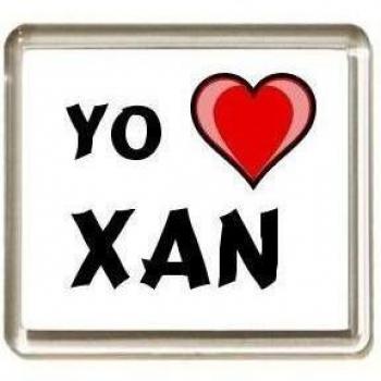 Iman de nevera con estampado Te quiero Xan