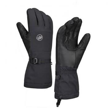 Guantes de esquí unisex Mammut Stoney, Negro, Talla 12