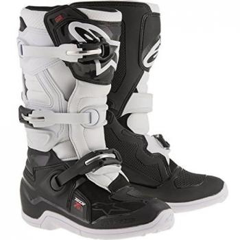 Alpinestars Tech 7S Youth Motocross Boots - Black/White
