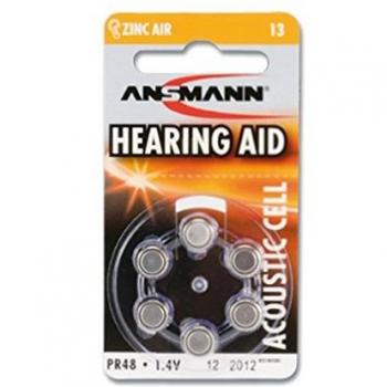ANSMANN Blister 6 X Zinc - Air battery PR 13, 5013243