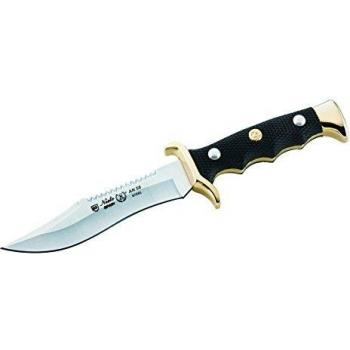 Nieto Messer Cuchillo de Hoja Fija, Color Negro