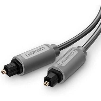 Ugreen Cable Delgado óptico de Audio Digital Toslink, con Conectores Dorados, 3ft/1m, Gris