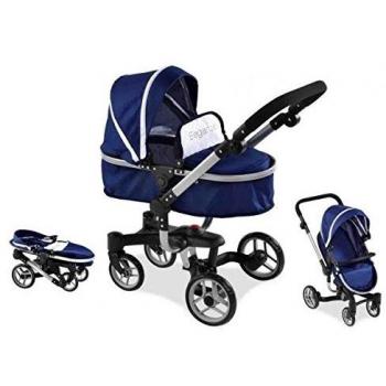 Elegance - Coche Capota Convertible, con Bolso, 69 x 41 x 74 cm, Manillar 40-78 cm