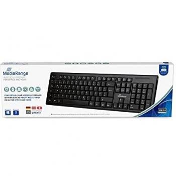 Teclado Inalámbrico MediaRange MROS111 QWERTZ Negro