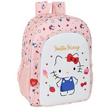 Mochila Safta Escolar Niños de Hello Kitty Happiness Girl, 330x140x420 mm