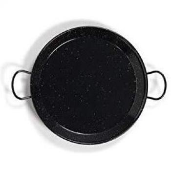 La Valenciana Paella de Acero esmaltado, Black_Parent, Negro, 42 cm