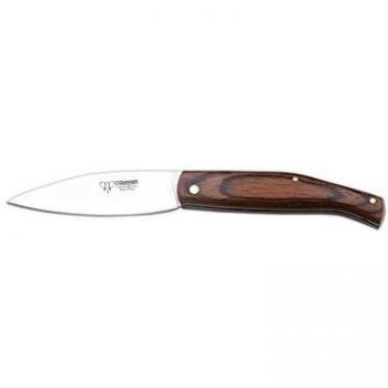 Electropolis Navaja campera Cudeman 443-R, Navaja Deportiva con Mango de Madera roja y Hoja de 9 cm, Herramienta Camping Pesca, Caza, Actividad Deportiva