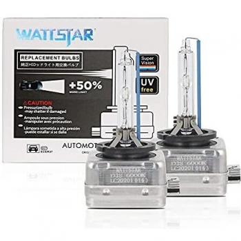 Whitiger Auto D3S HID Bombilla de Xenón Lámpara 6000K, 12V 35W, 2 unidades