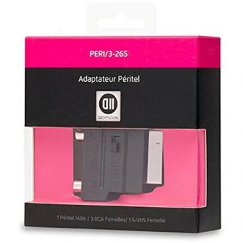 Adaptador RCA+S-VHS hembra a Peritel macho - nuevo
