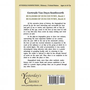 Builders of Our Country, Book II: Historical Biographies for Young Readers (Yesterday's Classics)