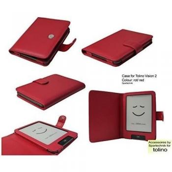 Funda para Tolino Vision 2 de Bertelsmann Weltbild talía Telekom Hugendubel - Reader para Tolino Vision II e-Reader - rojo/red