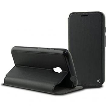 KSIX Funda Folio con Función Soporte para Alcatel Pixi 4 Color Negro