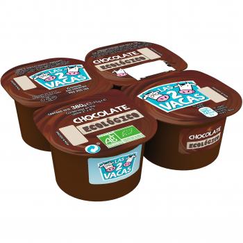 Las 2 Vacas Chocolate - Paquete de 4 x 95 gr - Total: 380 gr