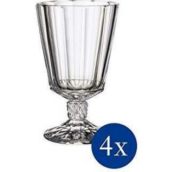 Villeroy & Boch Opéra Copa de agua, Set de 4, 360 ml, Vidrio de cristal, Transparente