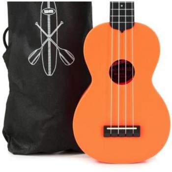 Kala Waterman Beach Collection Ukulele - Sunset Orange Soprano