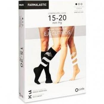 Farmalastic Media Ejecutivo 15 20mm Hombre Negro TS - 1 Par