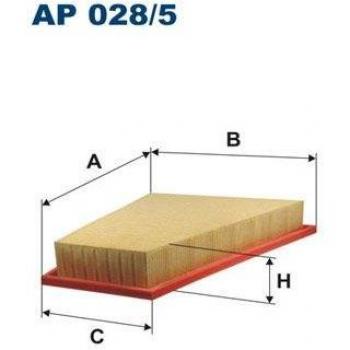 Filtro de aire FILTRON AP 028/5, tipo: filtro de aire, características: diseño específico para vehículos, filtración de partículas y contaminantes, alta eficiencia en la purificación del aire, fácil instalación