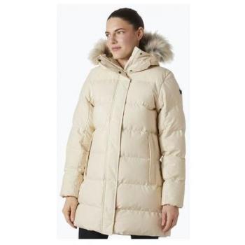 Parka Mujer Helly Hansen Blossom Puffy Crema - Corte Clásico, Chaqueta con capucha Helly Hansen Blossom Puffy Parka blanco crema mujer - L