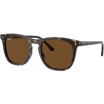 Ray-Ban RB2210F Asian Fit Polarized 902/57 Men's Tortoiseshell Sunglasses Size 53
